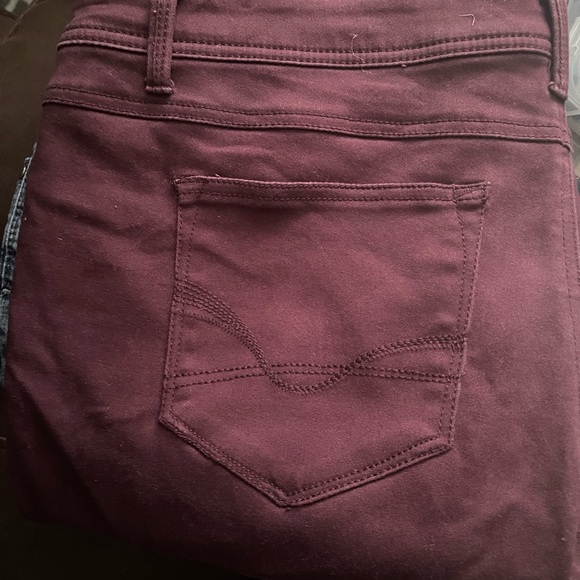 Dressbarn Roxy & Ali stretch 5 pocket jeans color Maroon - Picture 1 of 7